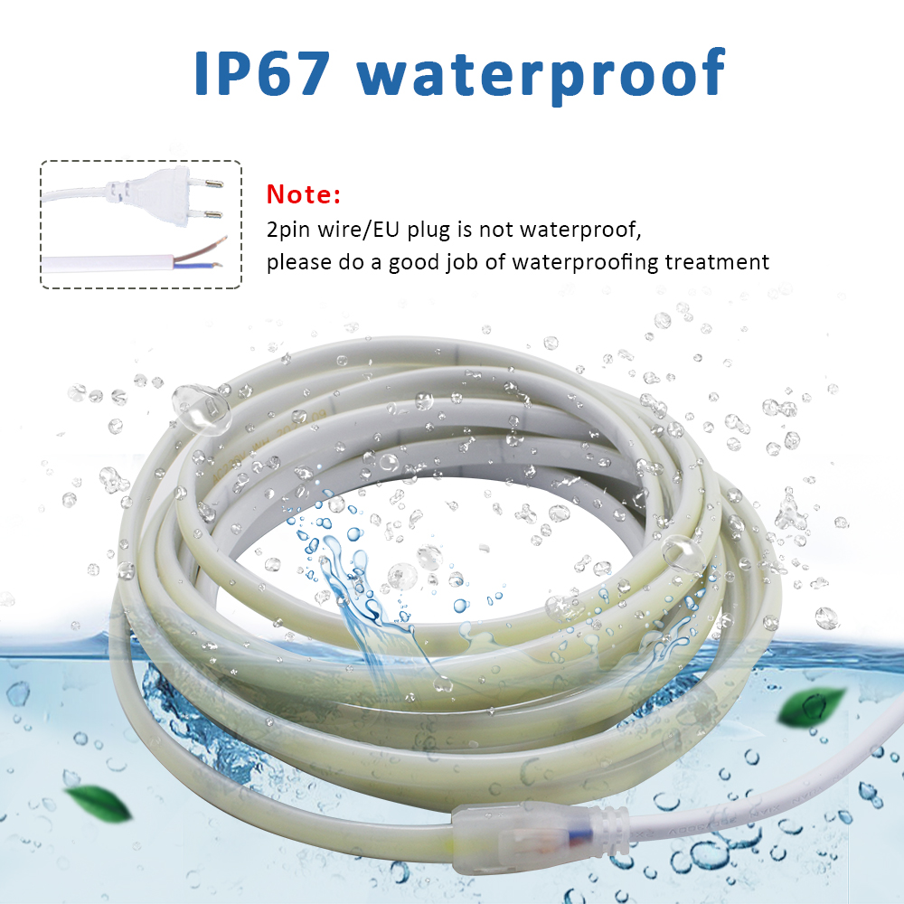 Outdoor Power Strip Weatherproof - Wodoodporna taśma LED COB 220V IP67,
