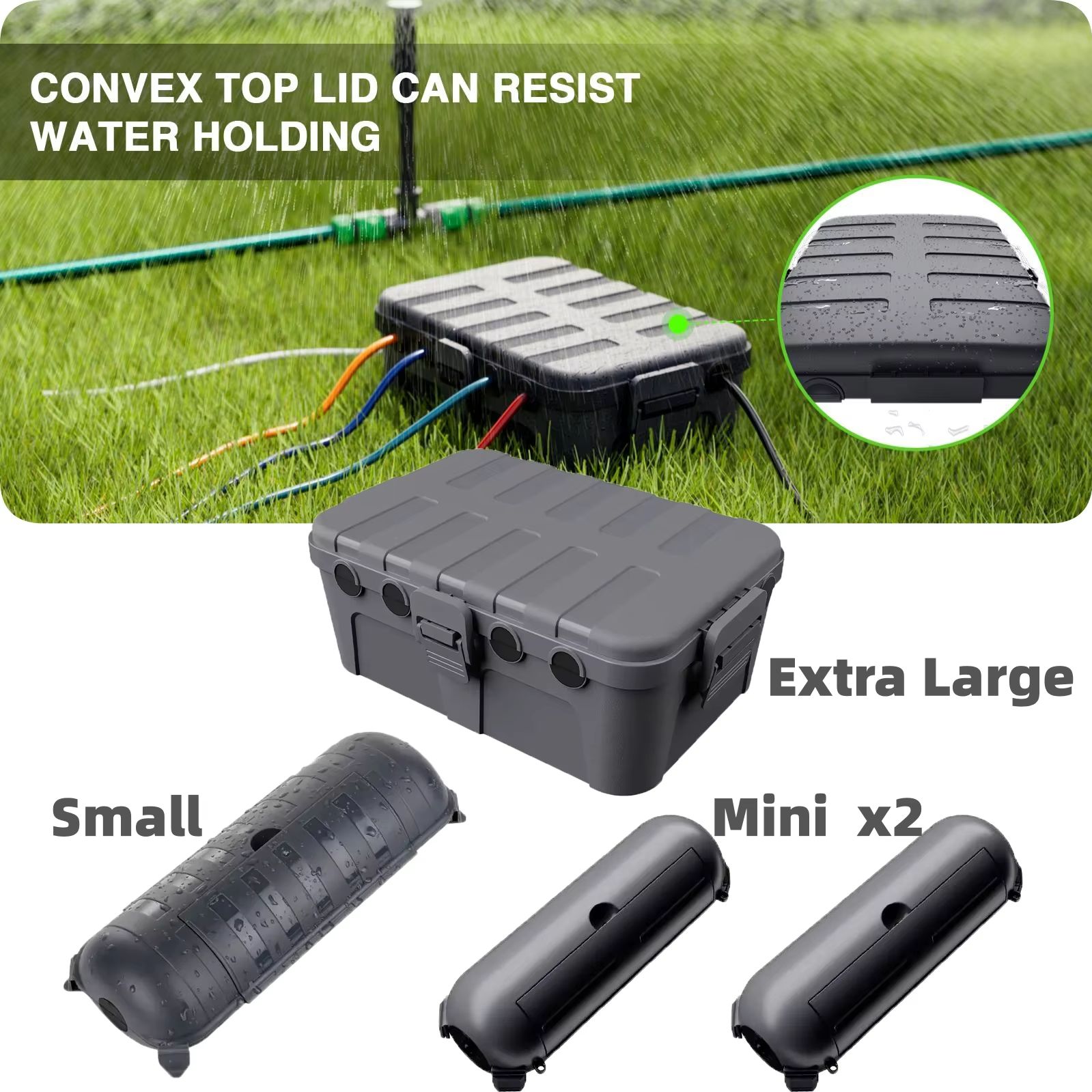 Outdoor Power Strip Weatherproof - Duże, wodoodporne osłony kablowe do zewnętrznych