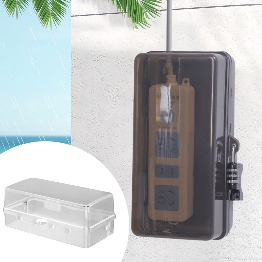 Outdoor Power Strip Weatherproof - Przenośna Plastikowa Skrzynka na Wtyczki Antykradzieżowa