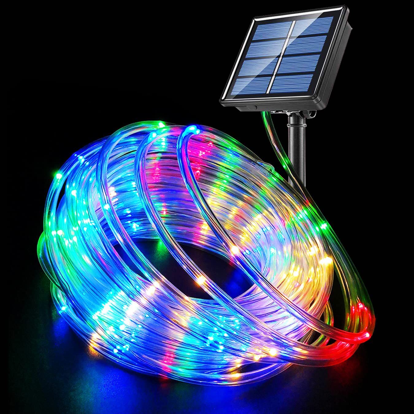 Outdoor Use Power Strip - Zewnętrzna, solarna, 12-metrowa, tęczowa listwa świetlna