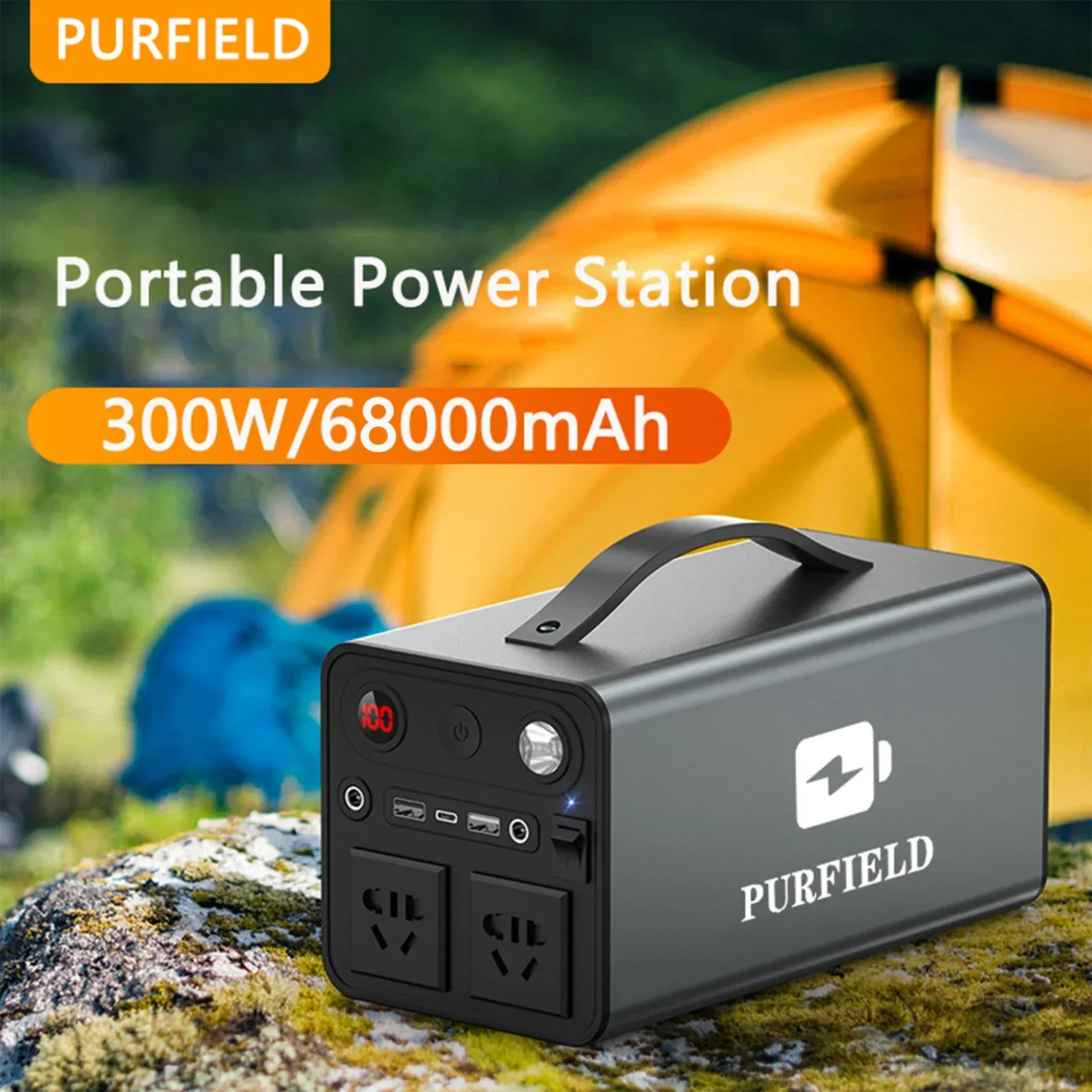 PURFIELD przenośna moc 68000mA – Ac Outdoor Power recenzja i cena