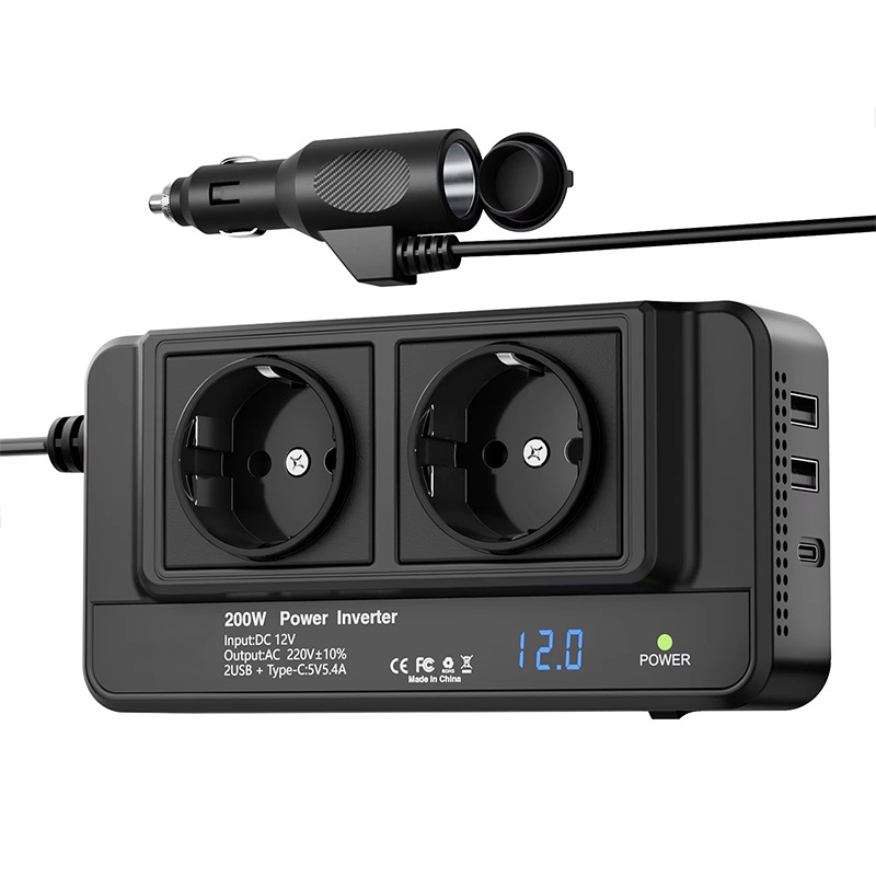 Przetwornica samochodowa 200W  – Outdoor Power Adapter Usb C recenzja i cena